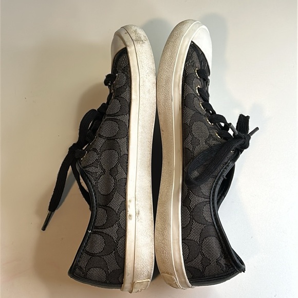 COACH EMPIRE SIGNATURE CANVAS LACE UP LOW TOP SNEAKERS SIZE 8B - Picture 6 of 13